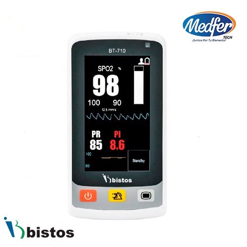 Oxímetro Portátil Bistos BT-710 | SpO₂ Preciso y Pantalla TFT 4.3″